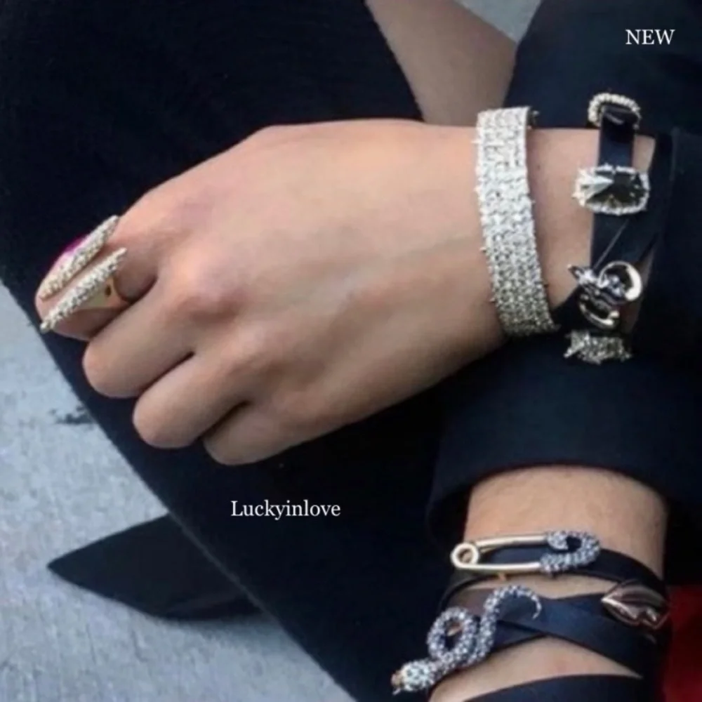 ALEXIS BITTAR Silver Pavé Crystal Lace Thorny Cuff Small Cuff Bracelet